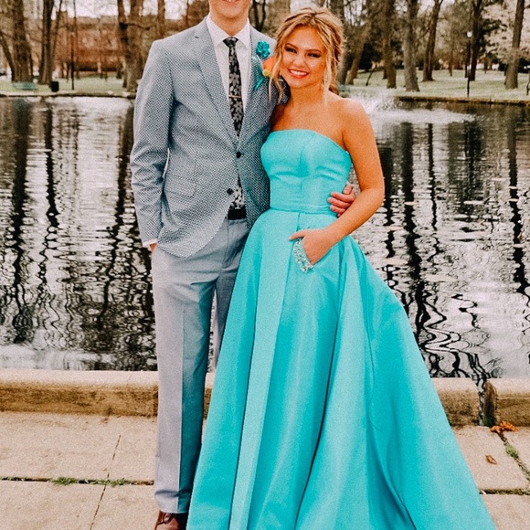 aqua prom dresses 2019